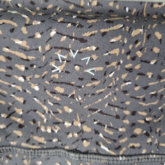 Varley Size M Luna High Rise 7/8 Legging Gray Gold Print - Picture 8 of 8